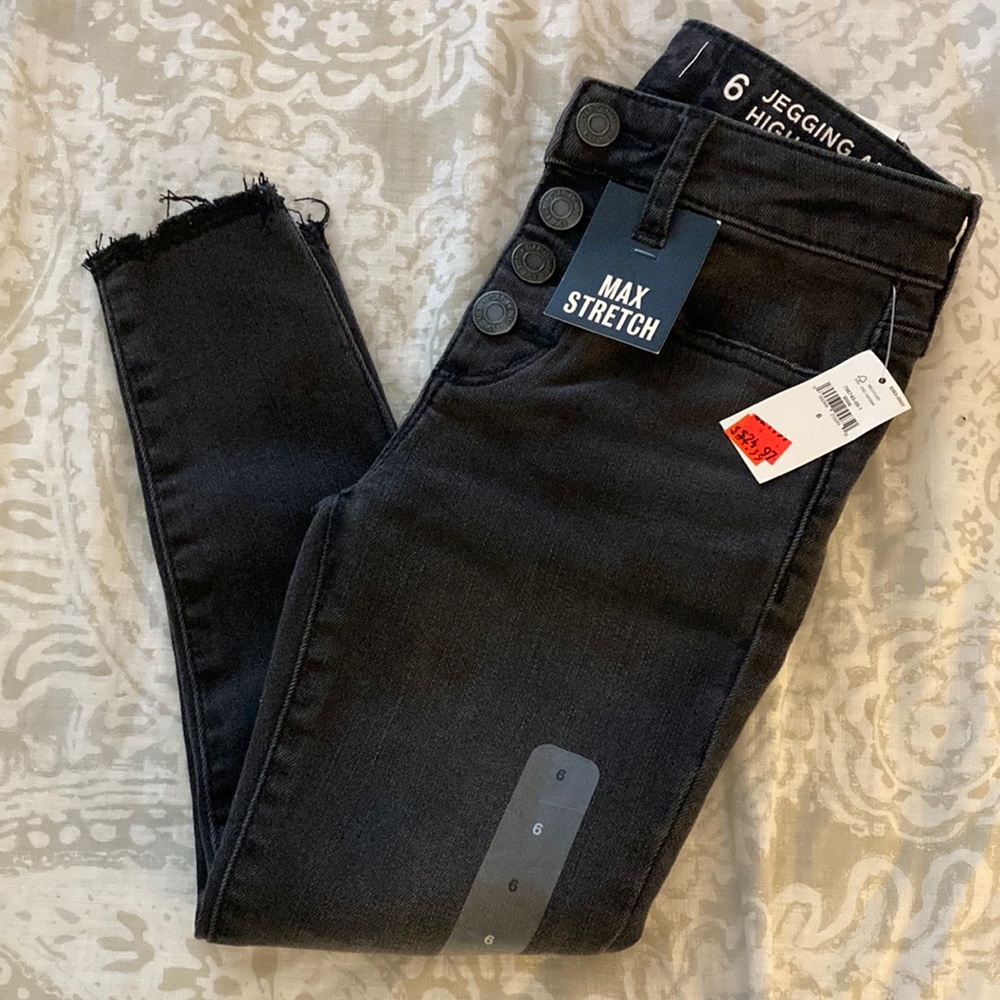 GAP girls high rise Jeggings size 6